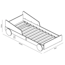 Autobett Arthur 90 x 200 cm