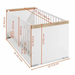 Babybett Kira 70 x 140 cm