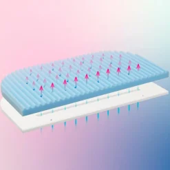 Baby-Kaltschaummatratze MediTex Wave 49,5x89 cm
