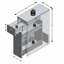 Bad-Beistellschrank Denia