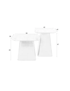 Beistelltisch 2er-Set Baru