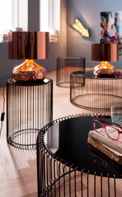 Beistelltisch Wire Black 79578 2er Set