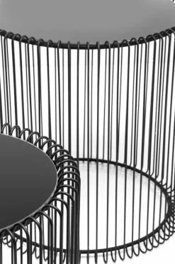 Beistelltisch Wire Black 79578 2er Set