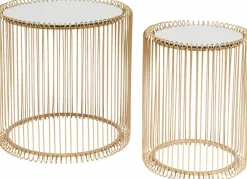 Beistelltisch Wire Messing 83457 2er Set