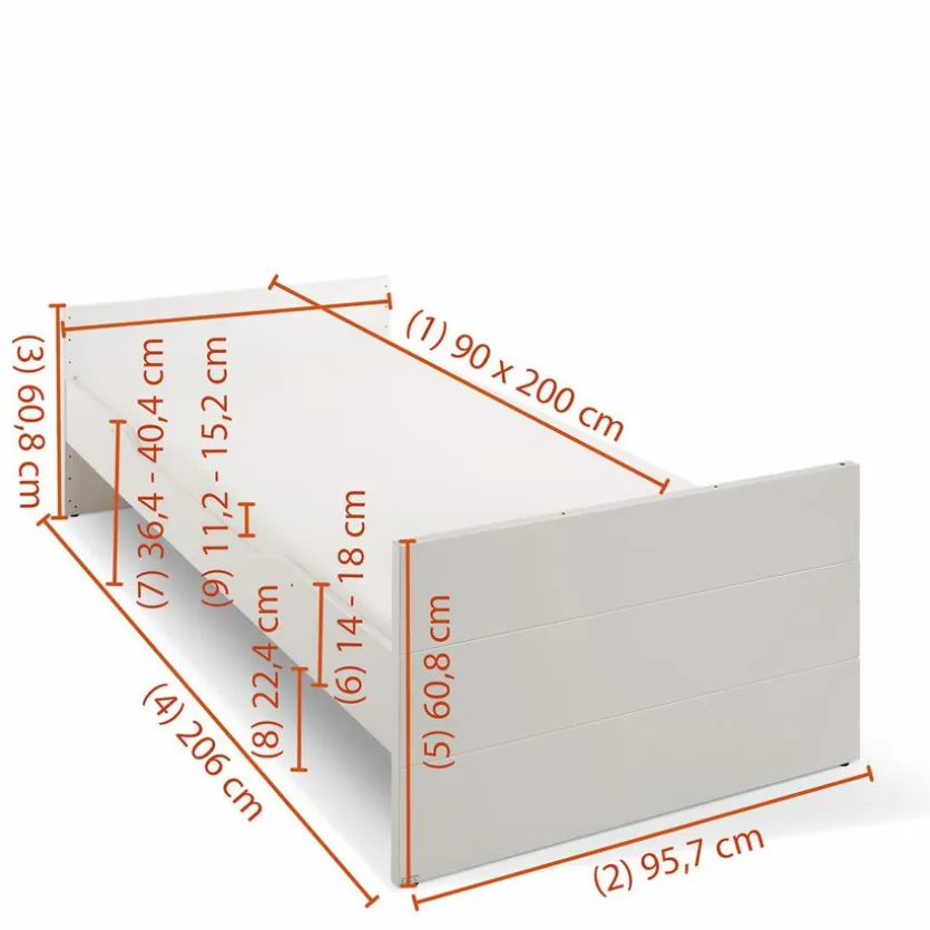 Bett Fiona 90 x 200 cm