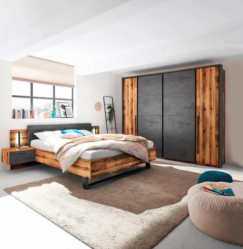 Bett mit Nachttischen Sarnia 180 x 200 cm