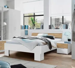 Bett mit Nachttischen Timbon 180 x 200 cm