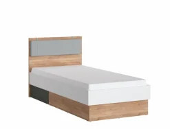 Bett mit Polsterkopfteil Twenty 90 x 200 cm