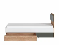 Bett mit Polsterkopfteil Twenty 90 x 200 cm