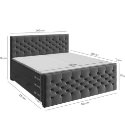 Boxspringbett Lanciano 180 x 200 cm