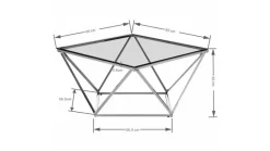 Couchtisch Cristallo 85604