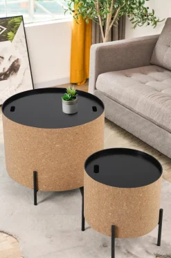 Couchtisch 2er Set Cork