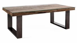 Couchtisch Old mit Glasplatte