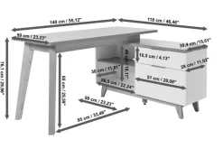 Eckschreibtisch 60AU2 / Libre D 240E
