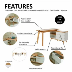 Eckschreibtisch 60AU2 / Libre D 240E