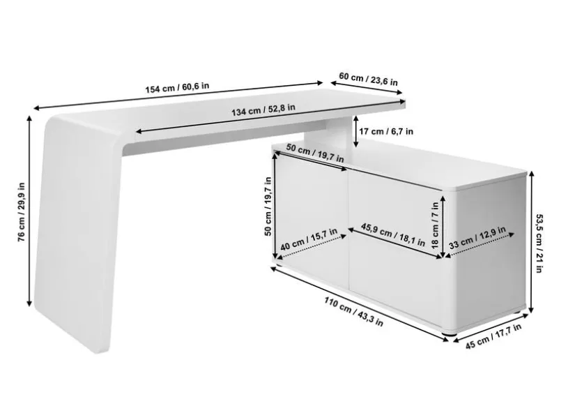 Eckschreibtisch CSL 465 E
