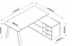 Eckschreibtisch Davinci
