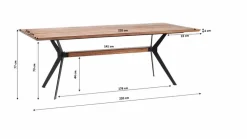 Esstisch 80759 Downtown 220 x 100 cm