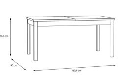 Esstisch Saitama 160/207 x 90 cm