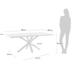 Esstisch Arya 180 x 100 cm