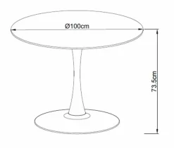 Esstisch Cesura Ø 100 cm