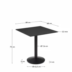 Esstisch Esilda 68 x 68 cm