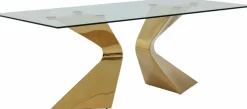Esstisch Gloria Gold 200 x 100 cm