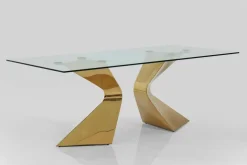 Esstisch Gloria Gold 200 x 100 cm