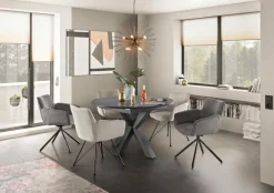 Esstisch mit Auszug New Atlanta Ø 130/170x81cm