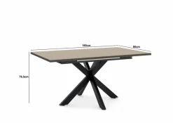 Esstisch mit Auszug Reno 160/210 x 90 cm