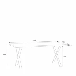 Esstisch Tables 180 x 90 cm