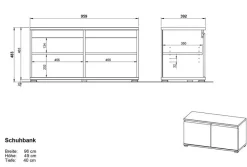 Garderobenbank Carano