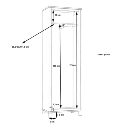 Garderobenschrank Farida