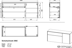Hänge-Schuhschrank Mondello