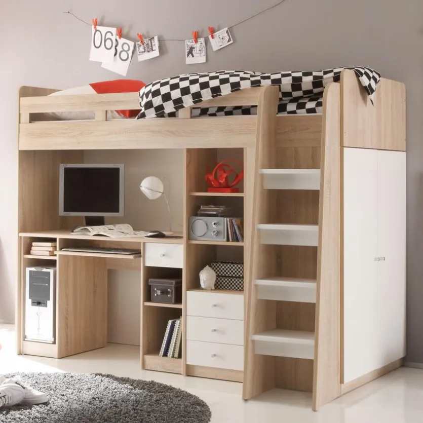 Hochbett Unit 90 x 200 cm