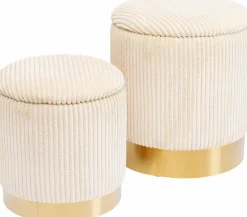 Hocker 2er Set Cherry Storage 86512