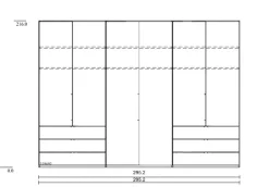 Kleiderschrank Loft 300 x 216 cm