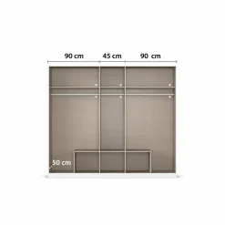 Kleiderschrank Anni 226 x 197 cm