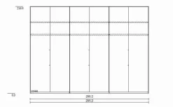 Kleiderschrank Barcelona 300 x 216 cm
