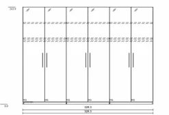 Kleiderschrank Basic 330 x 244 cm