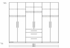 Kleiderschrank Basic 300 x 244 cm