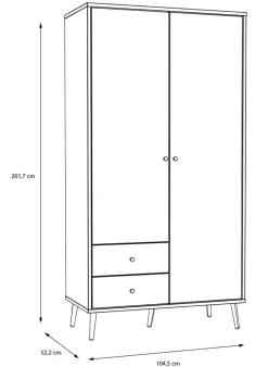 Kleiderschrank Harllson