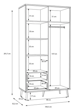 Kleiderschrank Harllson