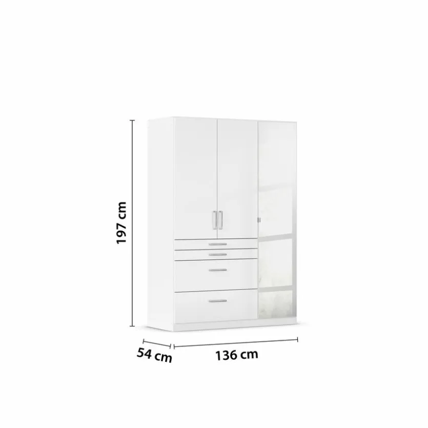 Kleiderschrank Homburg 136 x 197 cm