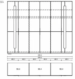 Kleiderschrank Imola 300 x 236 cm
