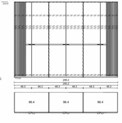 Kleiderschrank Isabelle 300 x 216 cm