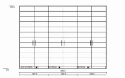 Kleiderschrank Miami 307 x 220 cm