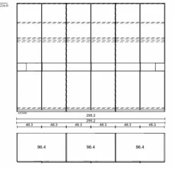 Kleiderschrank San Francisco 300 x 216 cm