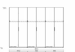 Kleiderschrank Scale 302 x 223 cm