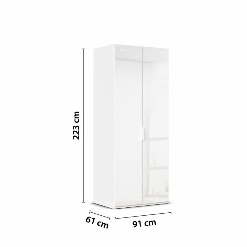 Kleiderschrank Vareno 90 x 222 cm